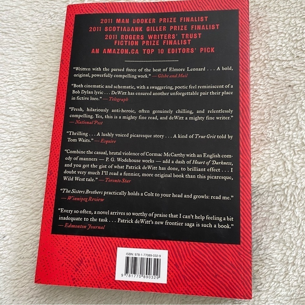 The Sisters Brothers novel by Patrick DeWitt trade paperback 2011 - Picture 2 of 5